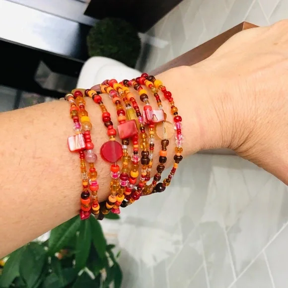 Beaded Cuff Bracelet - Picture 2 of 3